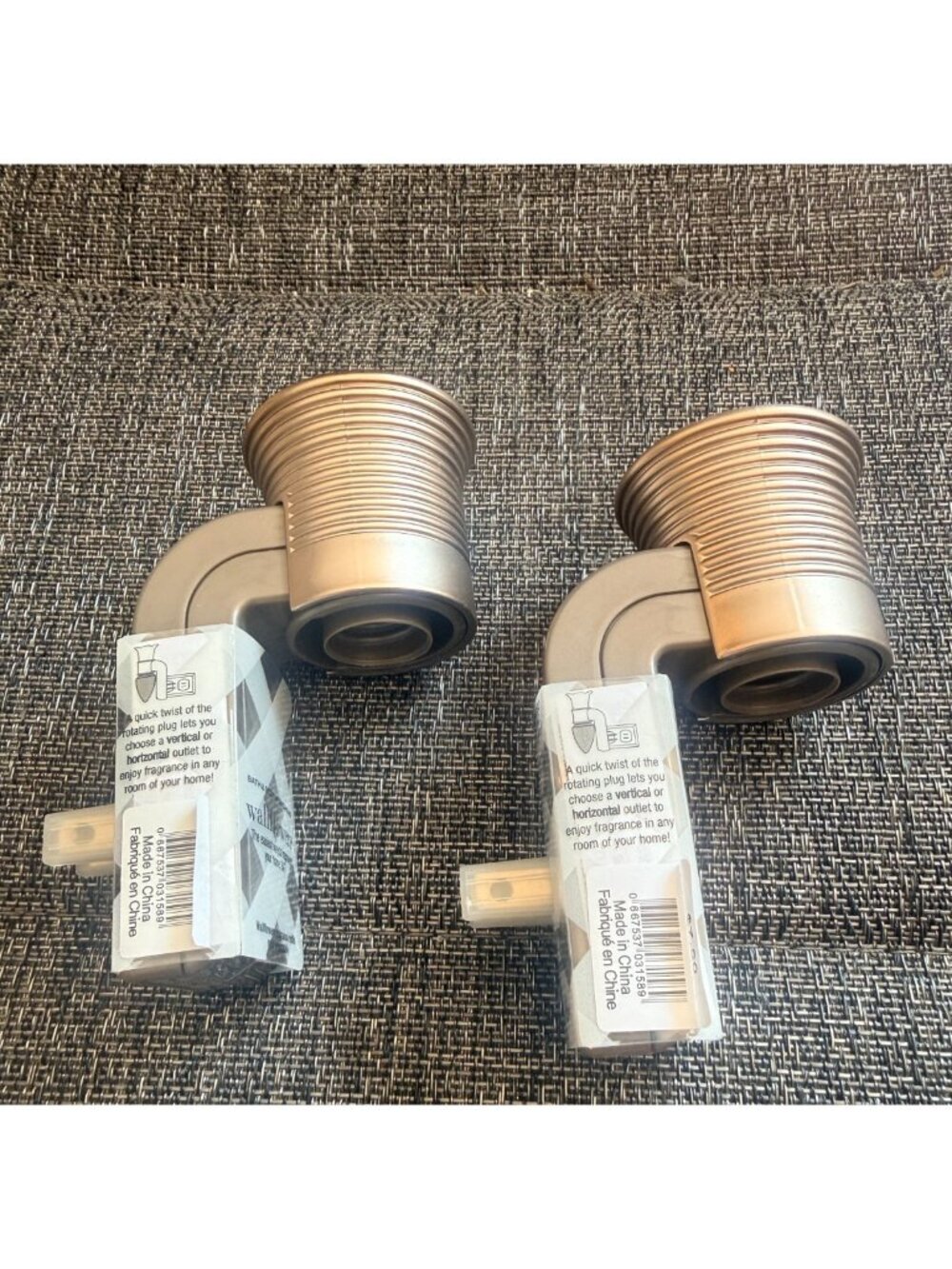NEW Bath & Body Works Wallflowers  Metallic Bronze like color Plug In Set of 2